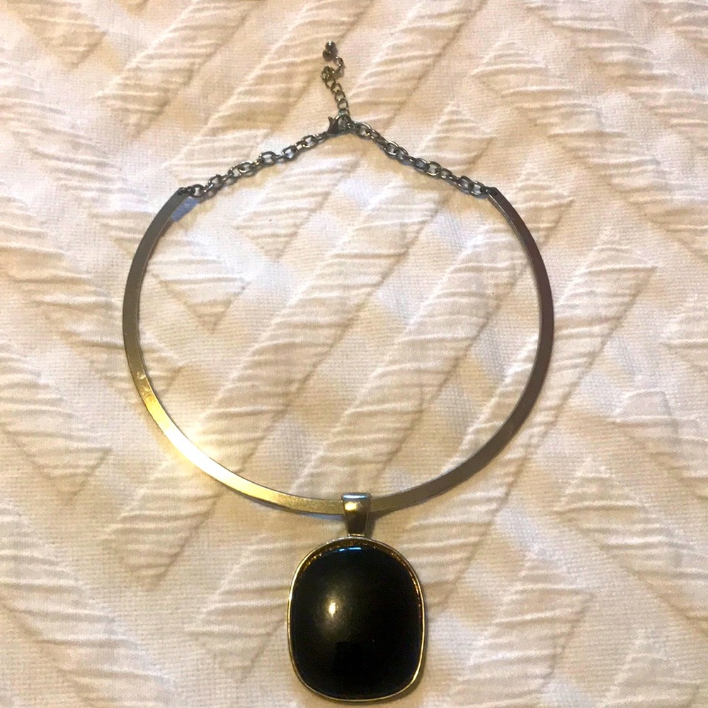 Vintage J.Crew Necklace - Black and Gold